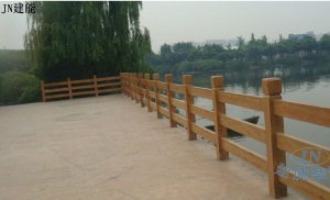 仿木护栏-沙河公园